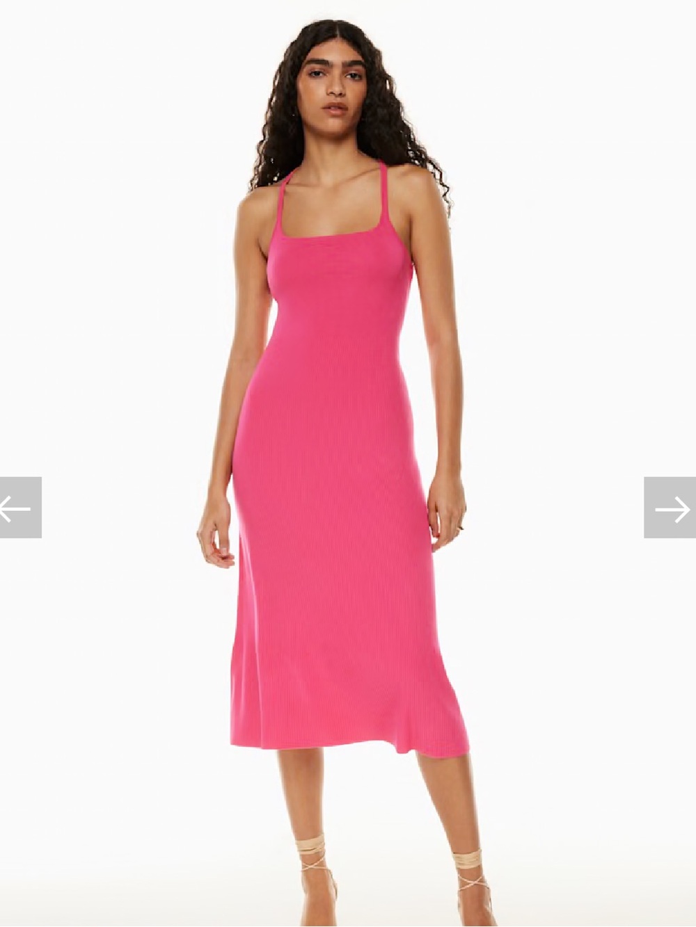 Aritzia Wilfred Dresden Knit Dress Open Back Size S